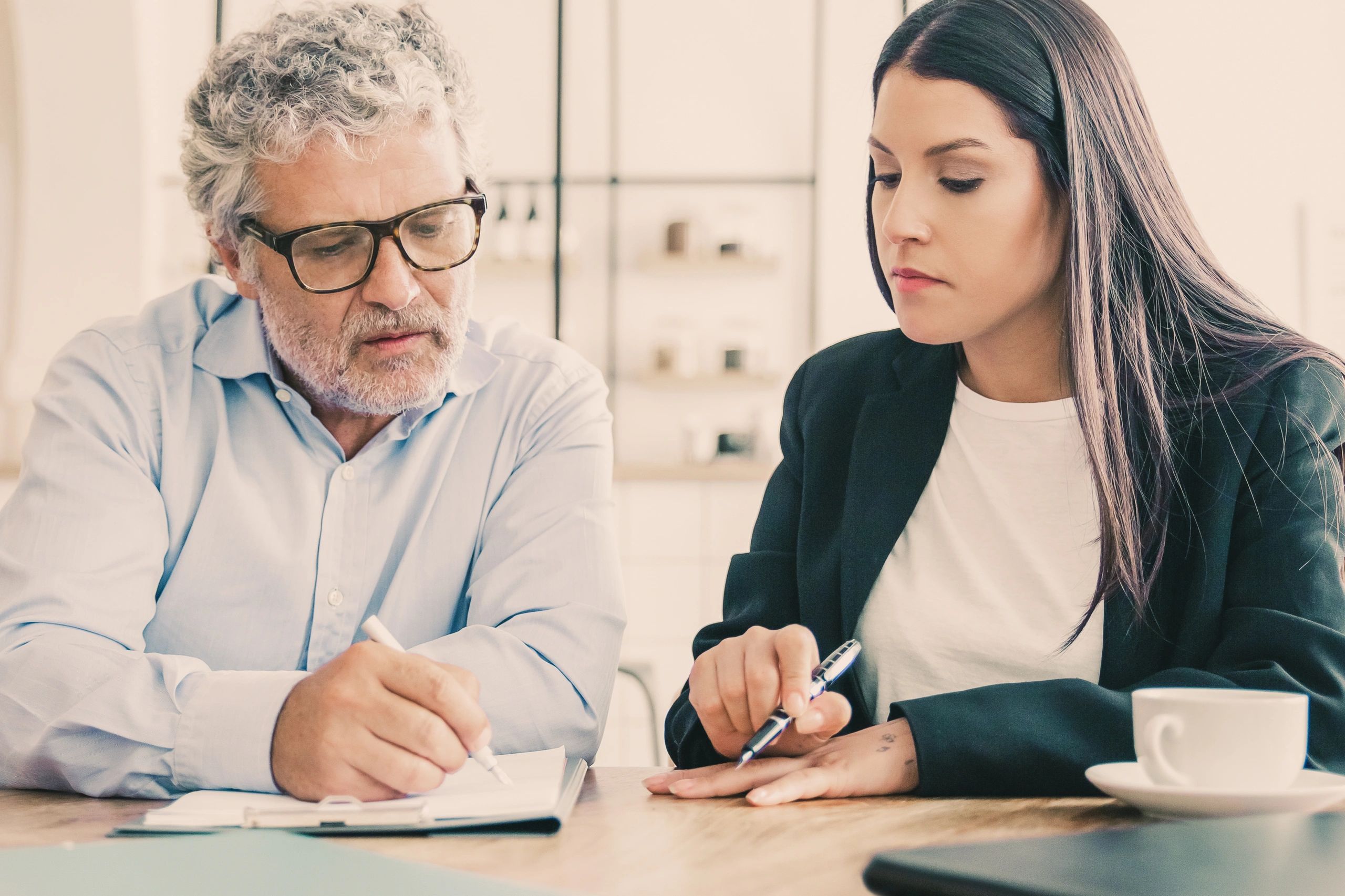 Focused mature customer reading agreement